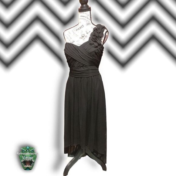 DB Studio Whimsygoth One Shoulder Sweetheart High Low Formal Dress, XL - Picture 6 of 10